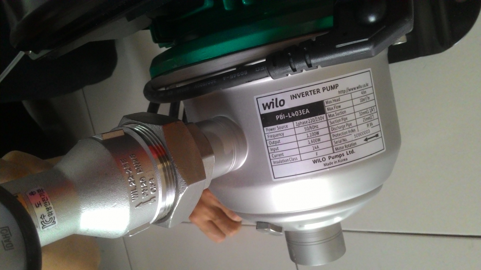 seri máy bơm nước Wilo Hàn Quốc