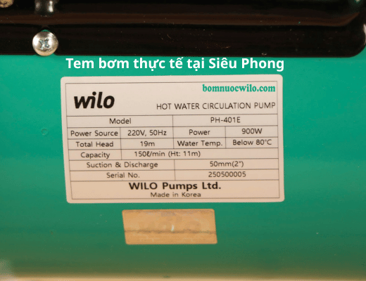 tem-may-bom-tuan-hoan-nuoc-nong-wilo-ph-401e