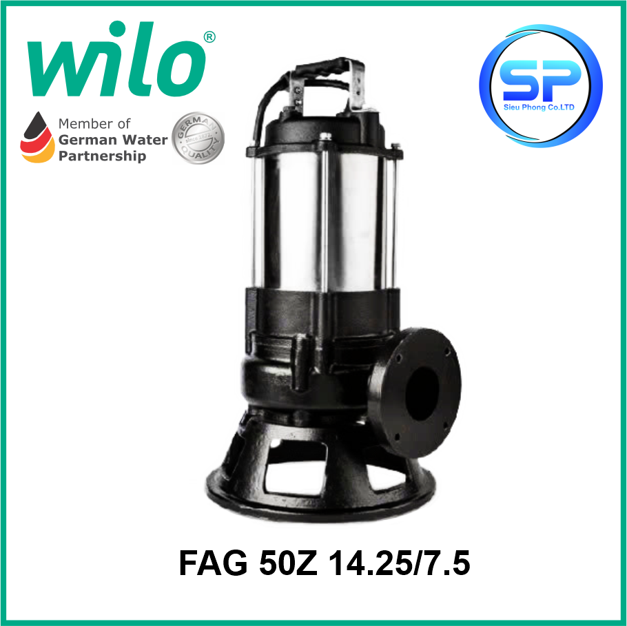 BƠM CHÌM NƯỚC THẢI FAG50Z14.25/7.5 KÈM COUPLING BƠM CHÌM NƯỚC THẢI FAG50Z14.25/7.5 KÈM COUPLING