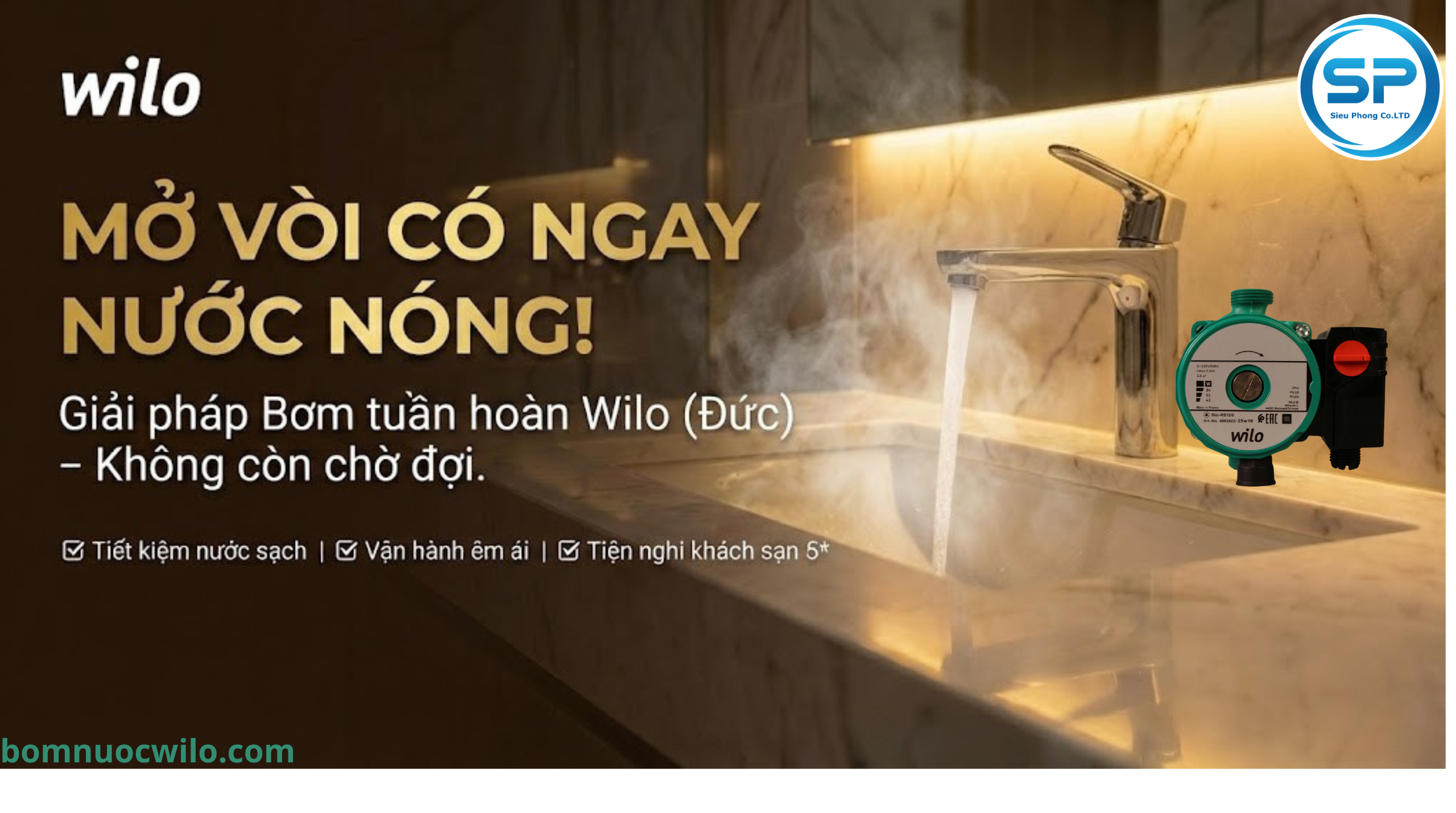 Bơm tuần hoàn nước nóng Wilo là gì? Giải pháp 