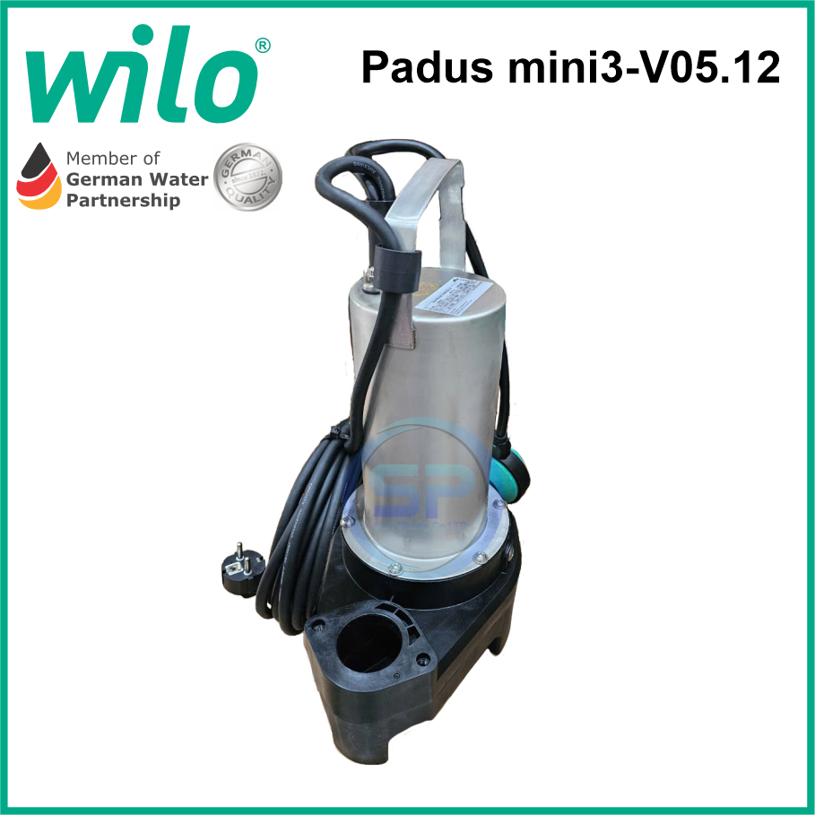 Máy Bơm Chìm Nước Thải WILO PADUS MINI3-V05.12/M08-522/A-5M Máy Bơm Chìm Nước Thải WILO PADUS MINI3-V05.12/M08-522/A-5M