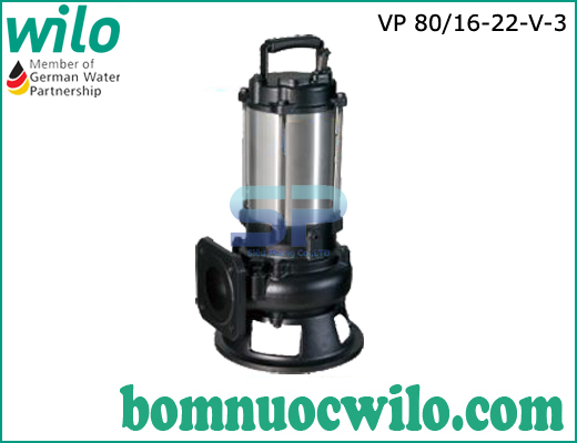 Máy bơm chìm nước thải Wilo VP80/16-22-V-3